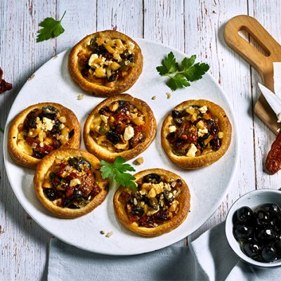 Sundried Tomato and Feta Cheese Tarts